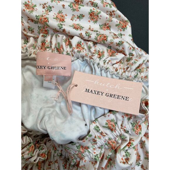 NWT Hutch x Maxey Greene Birdie Floral Square Neck Maternity Dress Size Medium - Picture 3 of 4
